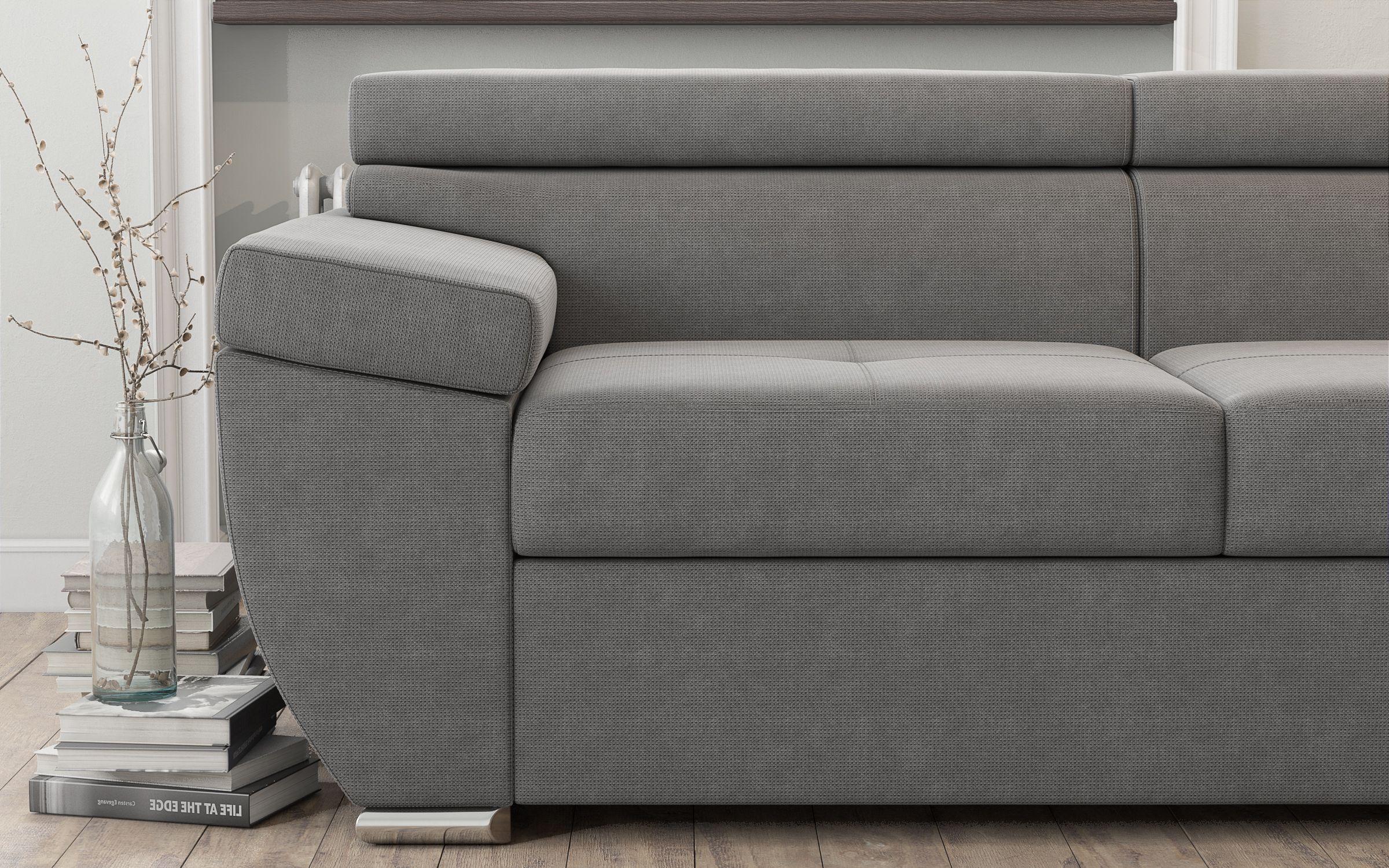 Γωνιακός καναπές – κρεβάτι  Dilan, γκρι  6
